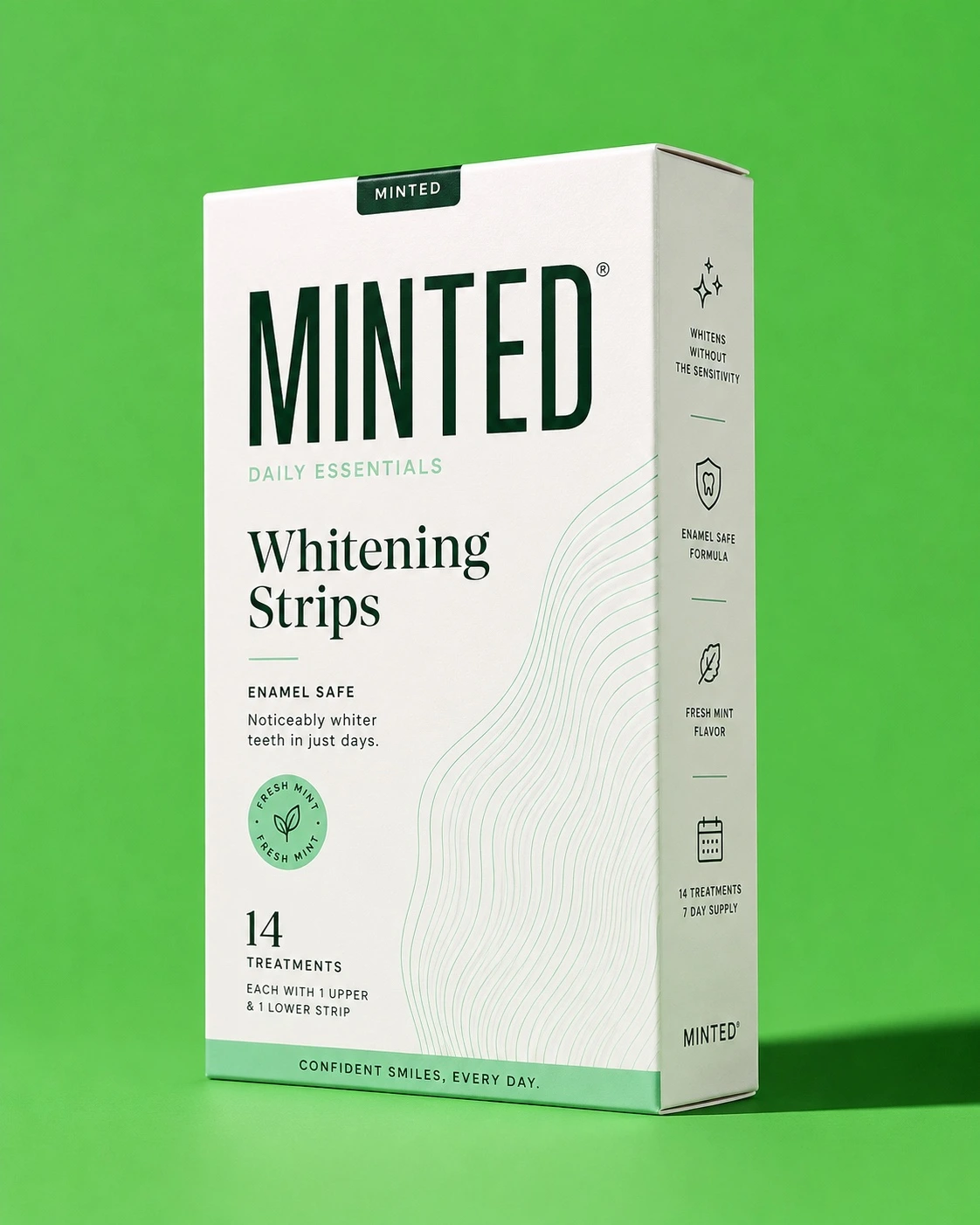 Printed whitening strips carton